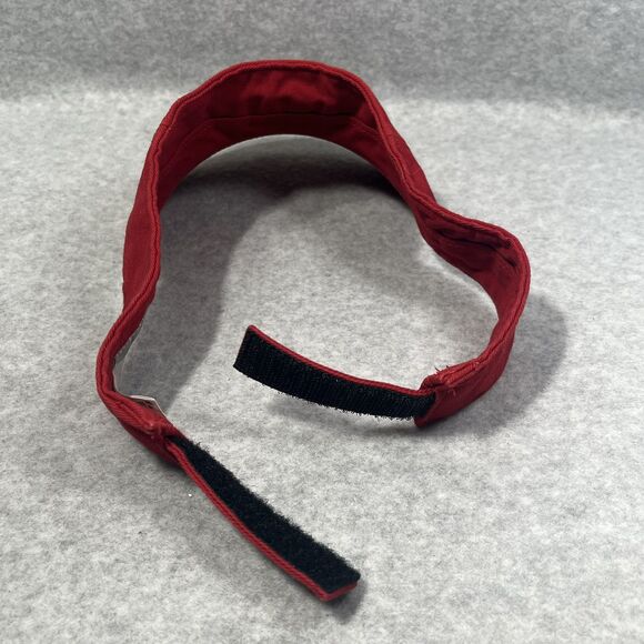 Nike Pro Classics Red Sun Visor Cap Golf Unisex Adult Strap Back Adjustable Logo - Picture 13 of 13